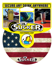 Load image into Gallery viewer, Lil Sucker - STARS & STRIPES STYLE SUCTION DRINK HOLDER GREAT OUTDOORS