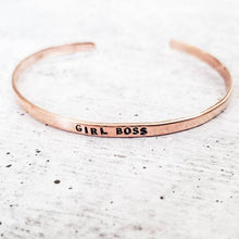 Load image into Gallery viewer, GIRL BOSS Skinny Cuff Adjustable Bracelet