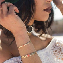 Load image into Gallery viewer, GIRL BOSS Skinny Cuff Adjustable Bracelet