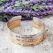 Load image into Gallery viewer, DAY DRINKER Adjustable Stacking Cuff Bracelet