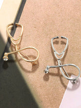 Load image into Gallery viewer, Stethoscope Design Brooch 2 piece set
