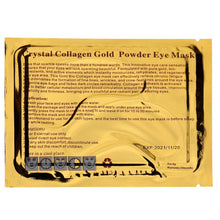 Load image into Gallery viewer, Crystal Collagen Gold Power Eye Mask
