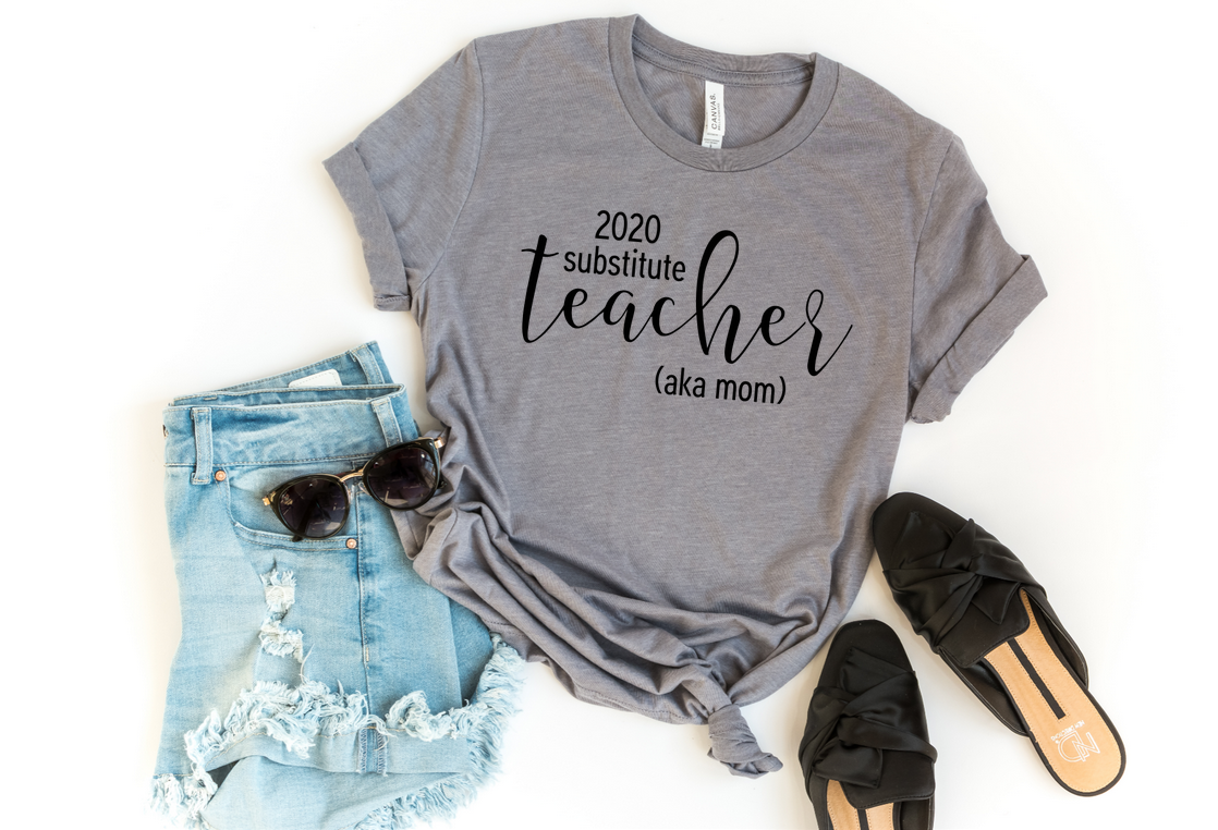 Substitute Teacher Mom COVID Shirt