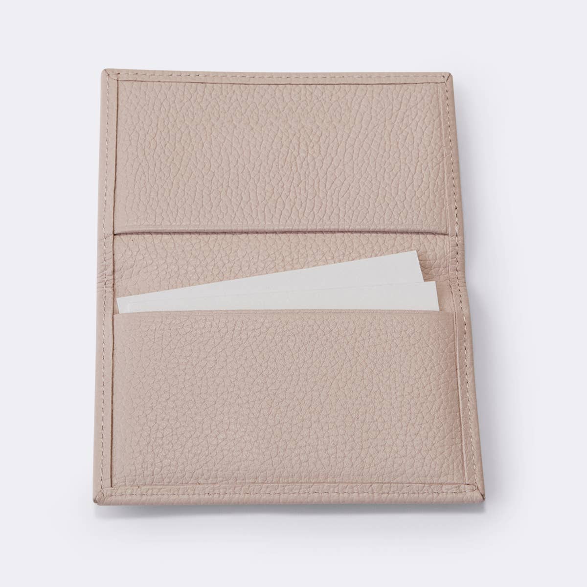 Vegan Leather Business Card Holder - Blush