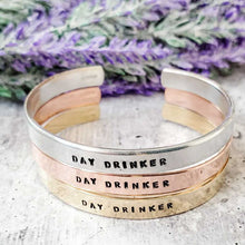 Load image into Gallery viewer, DAY DRINKER Adjustable Stacking Cuff Bracelet
